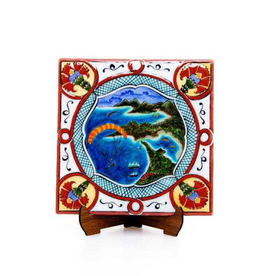 Ölüdeniz Desenli İznik Çini Karo - Karolar