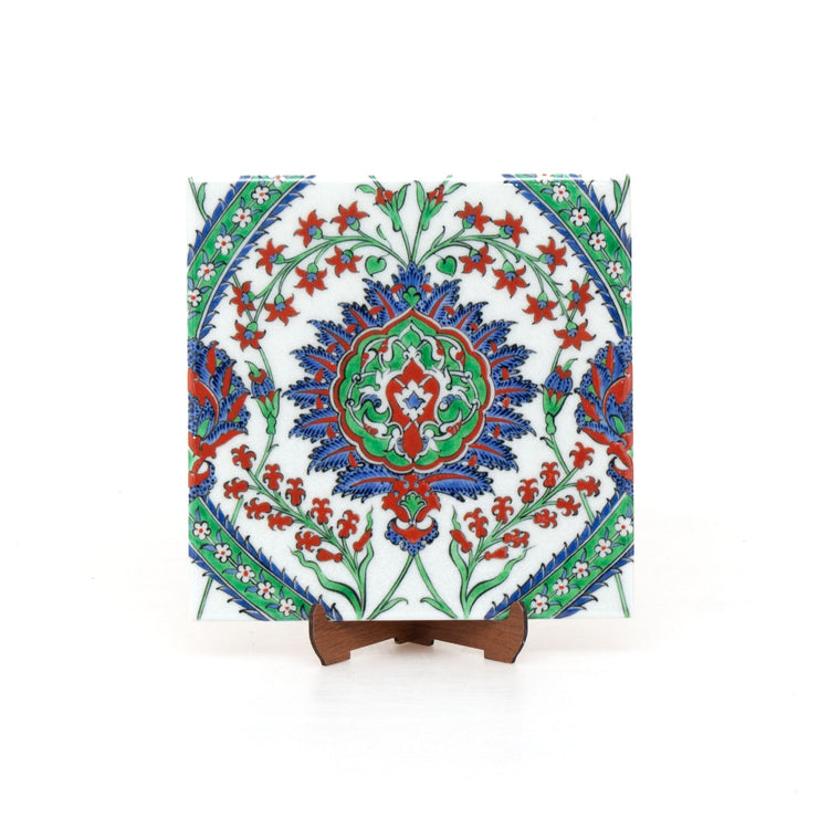 Piyale Paşa Cami Hatayi Desenli İznik Çini Karo - Karolar