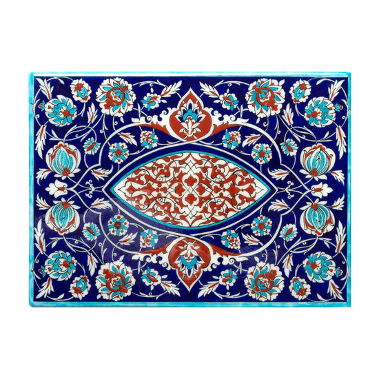 Rumi ve Hatayi Motifli İznik Çini Pano - Panolar