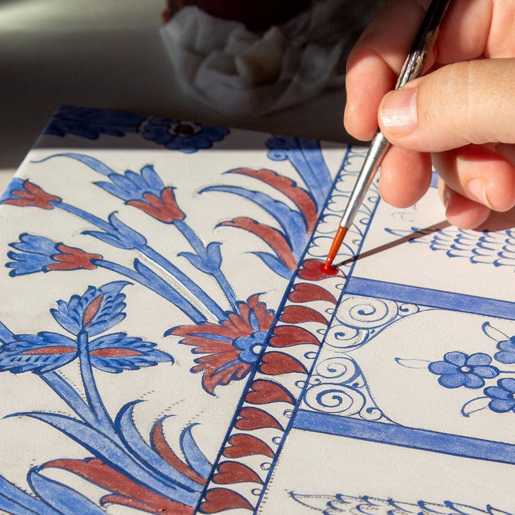 Şehzade Yusuf İzzeddin Köşkü Hayat Ağacı Desenli İznik Çini Pano Replikası - Panolar