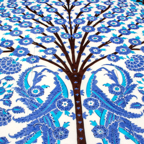 Şehzade Yusuf İzzeddin Köşkü Hayat Ağacı Desenli İznik Çini Pano Replikası - Panolar