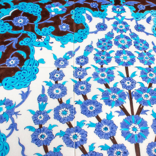 Şehzade Yusuf İzzeddin Köşkü Hayat Ağacı Desenli İznik Çini Pano Replikası - Panolar