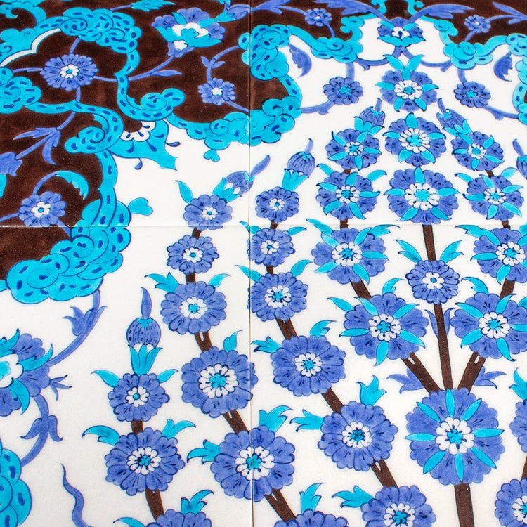 Şehzade Yusuf İzzeddin Köşkü Hayat Ağacı Desenli İznik Çini Pano Replikası - Panolar