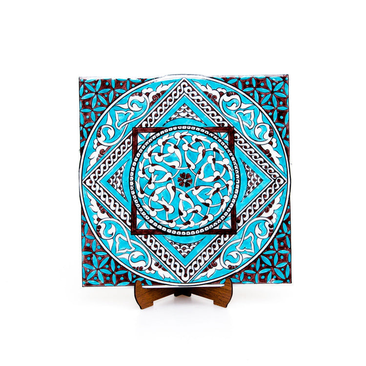 Selçuklu Dönemi Dekoratif İznik Çini Karo - Karolar