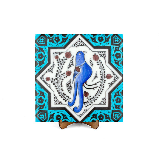 Selçuklu Dönemi Kuş Motifli İznik Çinisi - Karolar