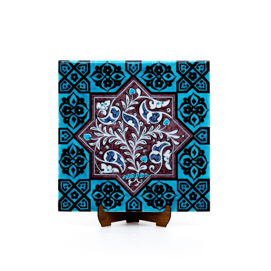 Selçuklu Dönemi Rumi Hayat Ağacı İznik Çini - Karolar