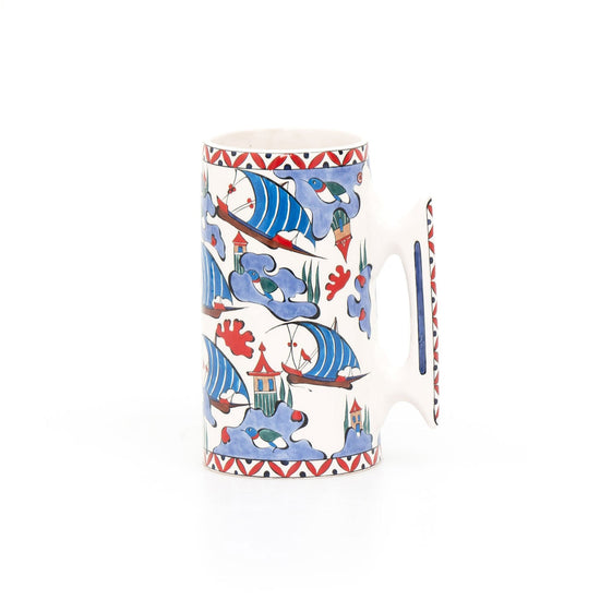 Selimiye Kalyonu İznik Çini Kupa - Kupalar