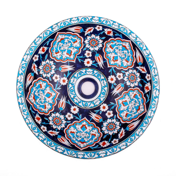 Şems Motifli İznik Çini Lavabo - Lavabolar