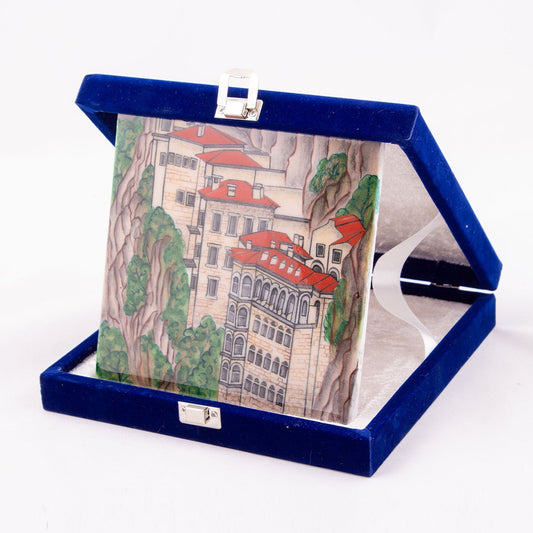 Sümela Manastırı Desenli İznik Çini Karo - Karolar