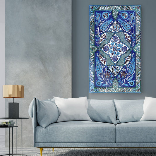 Üslupların Sentezi Desenli İznik Çini Pano - Panolar