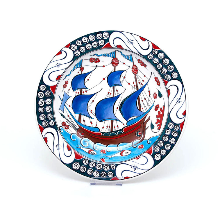 Yavuz Kalyonu İznik Çinisi Tabak - Tabaklar