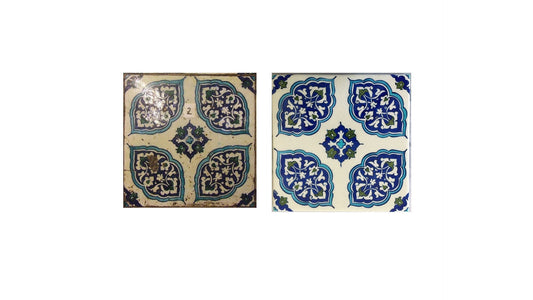 Yeni Cami Rumi Deseni İznik Çini Karo Replikası - Karolar