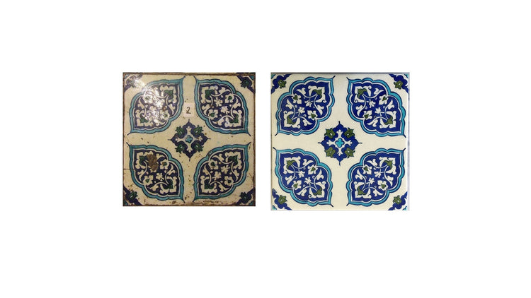 Yeni Cami Rumi Deseni İznik Çini Karo Replikası - Karolar